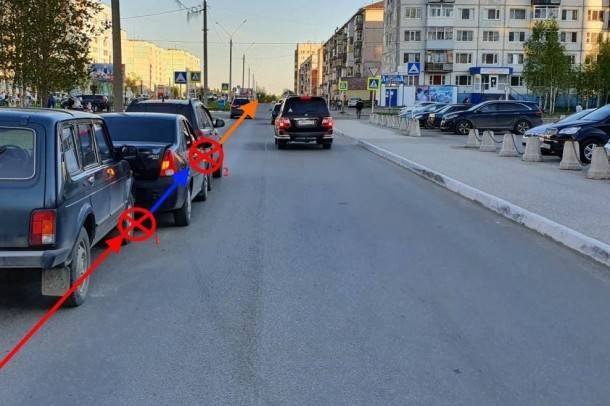 В Усинске при столкновении трех машин пострадала женщина