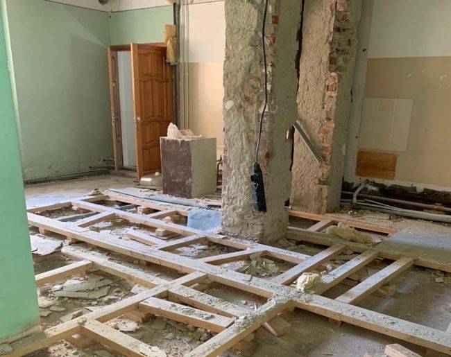 Ремонтные работы реанимационного отделения в Ухтинской городской больнице