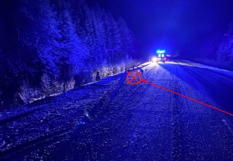 На «Вятке» молодой водитель оказался в кювете