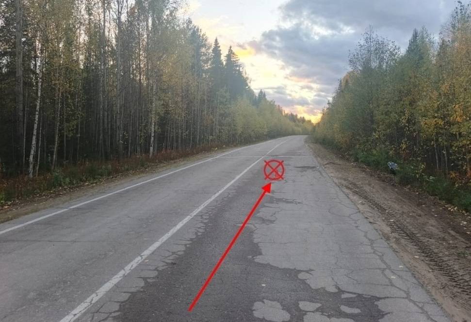 В Усть-Куломе мужчина спрыгнул с горящего мопеда