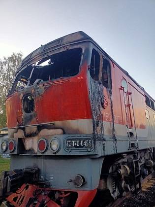 В Сыктывкаре подожгли тепловоз