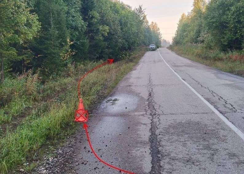 В Усть-Вымском районе пьяный водитель отправил иномарку в кювет