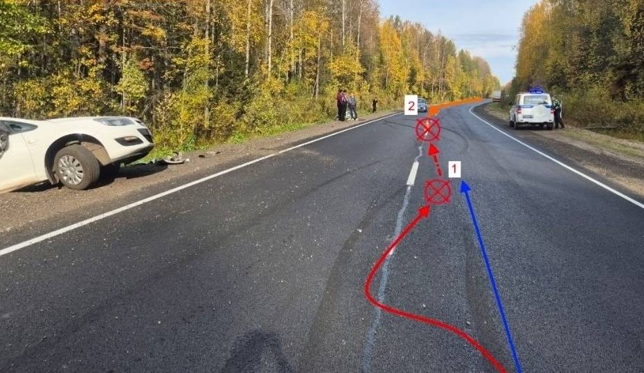 В Сыктывдинском районе неосторожный обгон закончился тройным ДТП