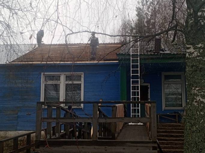 В Шошке ремонтируют здание для сгоревшего дома культуры