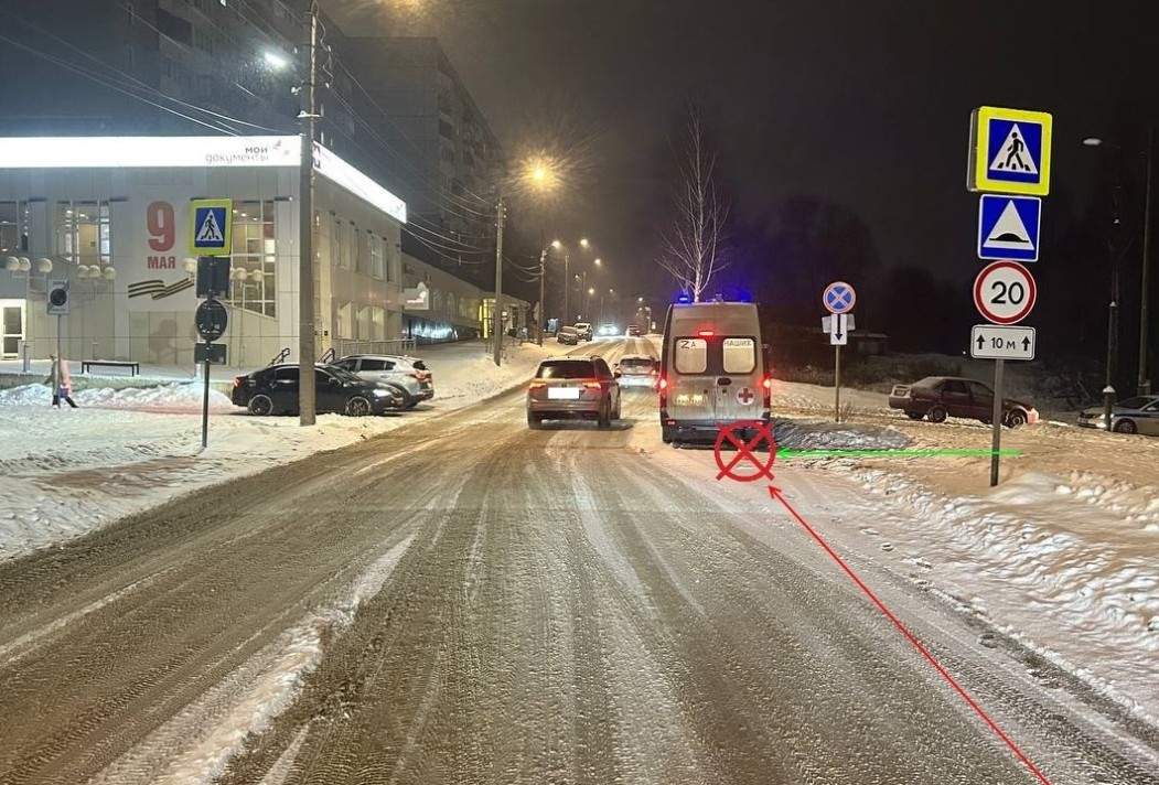 В Сыктывкаре пенсионерку сбили около МФЦ