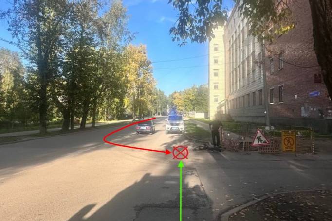 В Сыктывкаре велосипедист попал под колеса иномарки
