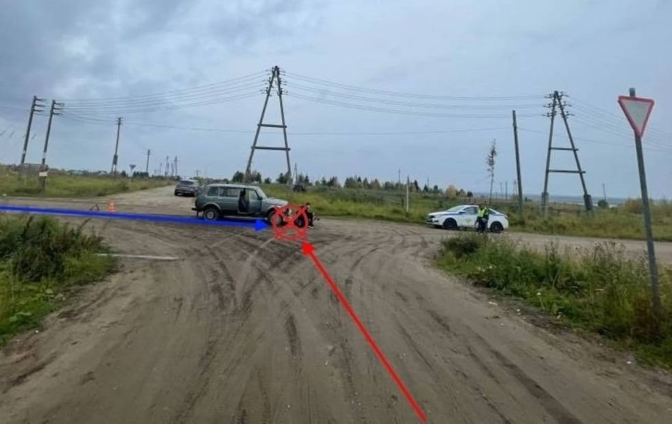 В Усть-Цильме подросток на мопеде попал в ДТП и получил перелом
